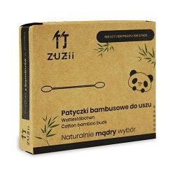 Zuzii patyczki higieniczne bambusowe z bawełną 100szt*