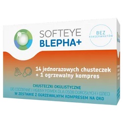 Softeye Blepha Plus chusteczki okulistyczne 14 sztuk