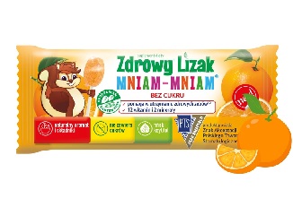 Zdrowy Lizak Mniam-Mniam pomarańcza 1 sztuka *