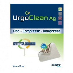 Opatr. UrgoClean Ag 10 x 10cm 1 szt. *