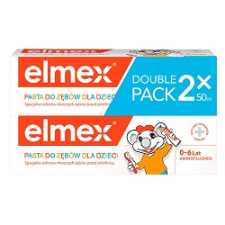 Elmex Pasta do zębów dla dzieci (0-6) duopack (2 szt. po 50 ml) *
