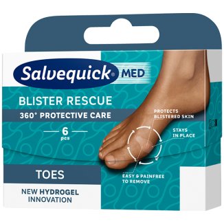 Plastry Salvequick Blister Rescue na pęcherze MIX  1op (6sztuk)