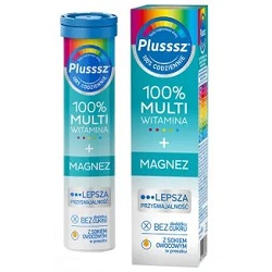 Plusssz 100% Multiwitamina + Magnez tabl.musujące 20 tabl. *