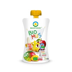 MUS MANGO - BANANOWO - JABŁKOWY BIO 90 g *