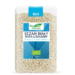 SEZAM BIAŁY NIEŁUSKANY BIO400 g - BIO PLANET *
