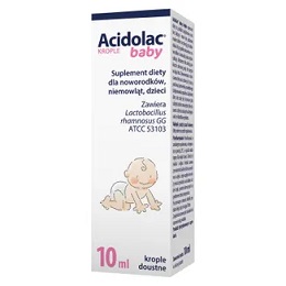Acidolac Baby krople 10 ml *+  bebilon junior 200 ml gratis!