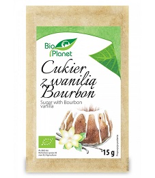 Cukier z Wanilią Bourbon 15 g BioPlanet *