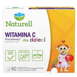 NATURELL Witamina C dla dzieci tabl. 60tab *