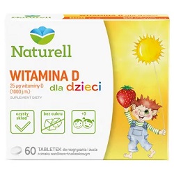 NATURELL Witamina D dla dzieci tabl. 60tabl.*