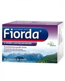 Fiorda o smaku czarnej porzeczki pastyl. 60 pastylek+2 pastylki Gratis !