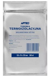 Torebka termoizolacyjna wielokrotnego użytku APTEO, 130 x 70 x 220 mm, 500 ml *