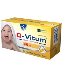 D-Vitum 400 j.m. witamina D 90 kaps. twist-off *