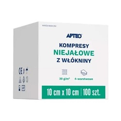 Kompresy niejałowe 10cmx10cm 100 szt. APTEO CARE *