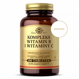 SOLGAR Witamina B kompleks i wit. C  100tab.
