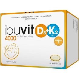 Ibuvit D3 4000 + K2 MK-7 Omega 3 kaps.miękkie 30 kaps