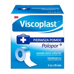 VISCOPLAST POLOPOR Plaster hipoalergiczny 5m x 2,5 cm *