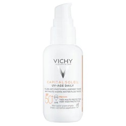 VICHY CAPITAL SOLEIL UV-AGE DAILY SPF50+ K 40 ml * próbki  Gratis !!!