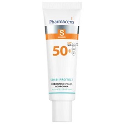 PHARMACERIS S SENSI PROTECT Codzienna Emulsja Ochronna do twarzy i okolic oczu SPF 50+,50 ml*