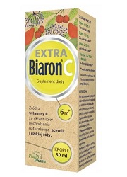 Biaron C Extra Witamina C dla dzieci powyżej 6-go miesiąca krople 30 ml *