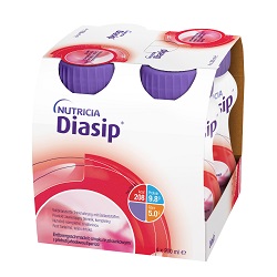 Diasip o smaku truskawkowym 4x200 ml *