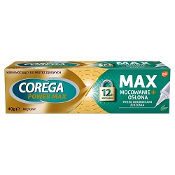 Corega Max Mocowanie+Osłona Krem do protez miętowy 40g *