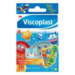 VISCOPLAST Plastry Dziecięce Zwierzaki 20 sztuk *