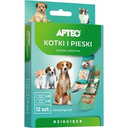 Plastry dla dzieci APTEO CARE (psy/koty) 12szt. *