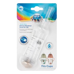 Canpol Babies Niekapiąca Rurka silikonowa szara 59/609 *