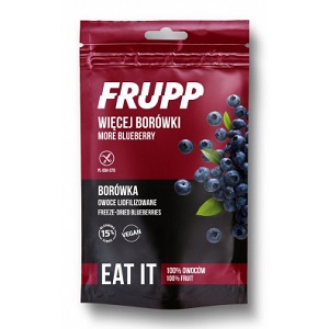 Frupp owoce liofilizowane borówka bezglutenowe 15g*