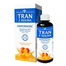 Tran z rekina smak mango-brzoskwinia 250 ml *