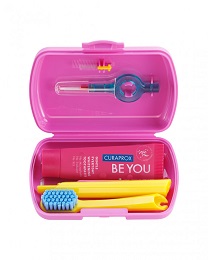 Curaprox Travel Set zestaw podróżny PINK *