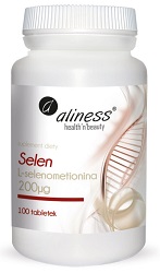 Aliness Selen L-selenometionina 200mg 100 kaps. *