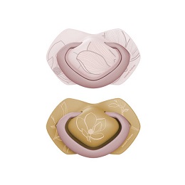 Canpol Babies Smoczek symetryczny silikonowy gold 18m+ 22/666_PIN różowy *