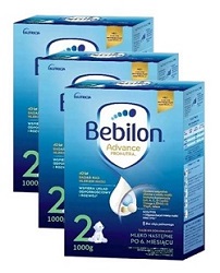 Zestaw Bebilon 2 Advance Pronutra mleko następne po 6. m. 1000 g x 3 pack* +bebilon junior 200ml