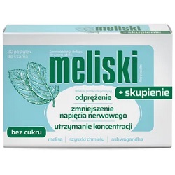 Meliski + Skupienie pastyl.dossania 20 szt. *
