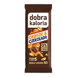 Baton daktylowy orzeszki i czekolada Dobra Kaloria 35g*