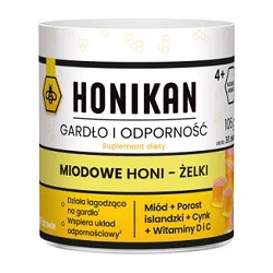 Honikan Gardło I Odporność Miodowe Honi-Żelki 30 szt. *