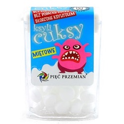 Cukierki KsyliCuksy miętowe 13 g - Pięć Przemian *