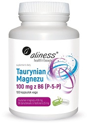 Aliness Taurynian Magnezu 100 mg B6 100 kaps. *