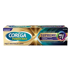 Corega Power Max Supreme All-In 1 Krem mocujący do protez *