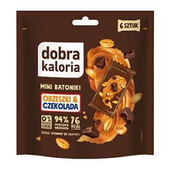 Batoniki mini orzeszki & czekolada Dobra Kaloria 6x17g *