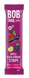 Przekąska stripe jabłko-czarna porzeczka 14 g* BOB SNAIL