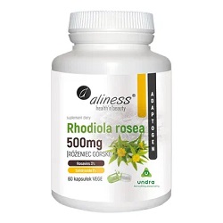 Aliness Rhodiola rosea 500mgx 60 kaspułek *