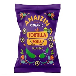 Chipsy tortilla kukurydziane jalapeno 100g -AMAIZIN*