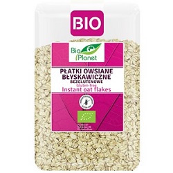 Płatki owsiane błyskaiwczne bezgłutenowe 1kg- BIO PLANET