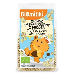 Orkisz ekspandowany z miodem bio 210 g -BIOMINKI*