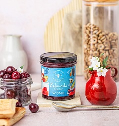 Żelowocki z miodem Wiśnie 320 g Manufaktura Rodziny Sadowskich*