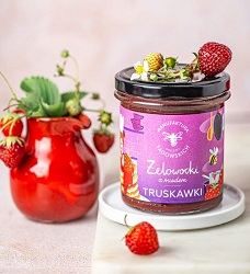 Żelowocki z miodem Truskawki 320g Manufaktura Rodziny Sadowskich*