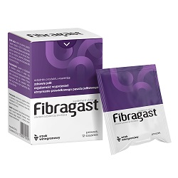 Fibragast smak winogronowy prosz 12 sasz. *