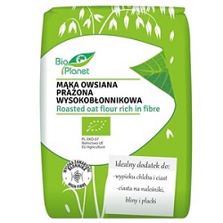 Mąka owsiana prażona wysokobłonnikowa bio 700g- Bio Planet*